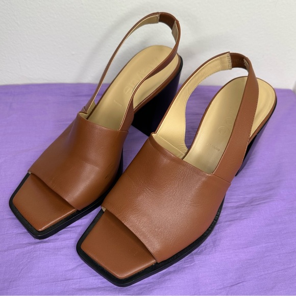 NWOB AEYDE SLING BACK ALMA CALFSKIN SANDALS - Picture 3 of 9